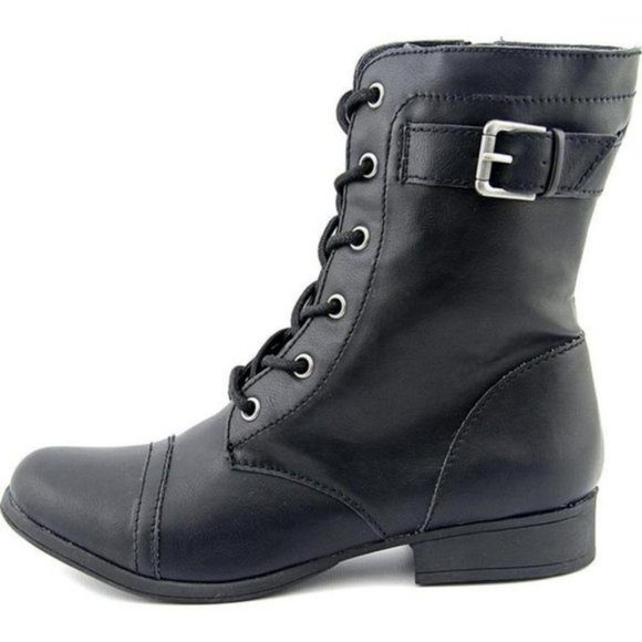 American Rag Afaylln Mid-Calf Lace-Up Boot, Black - Picture 2 of 3